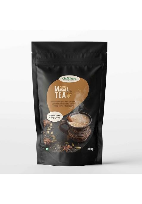 Chaidhara Masala Chai | Premium Spiced Tea With 100% Natural Ingredients Strong Flavour & Aroma 250 Grams Standup Pouch Mktd By Gopaldhara