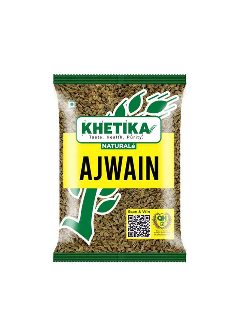 Khetika Naturale Ajwain 100 Grams | Whole Ajwain(Carom Seeds) No Added Colour Preservatives Free - Indya