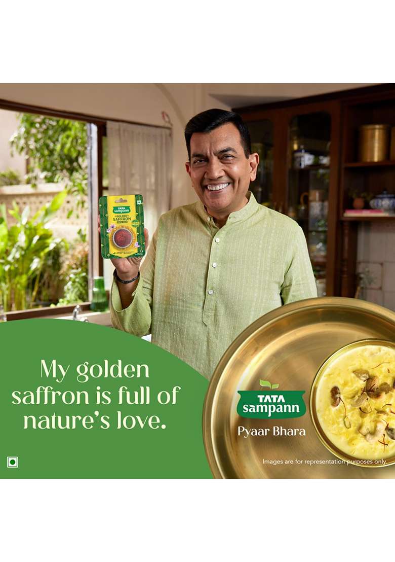 Tata Sampann Golden Saffron, 1G, Natural Aroma & Colour, Pure Kesar, Iso 3632 Tested - Indya