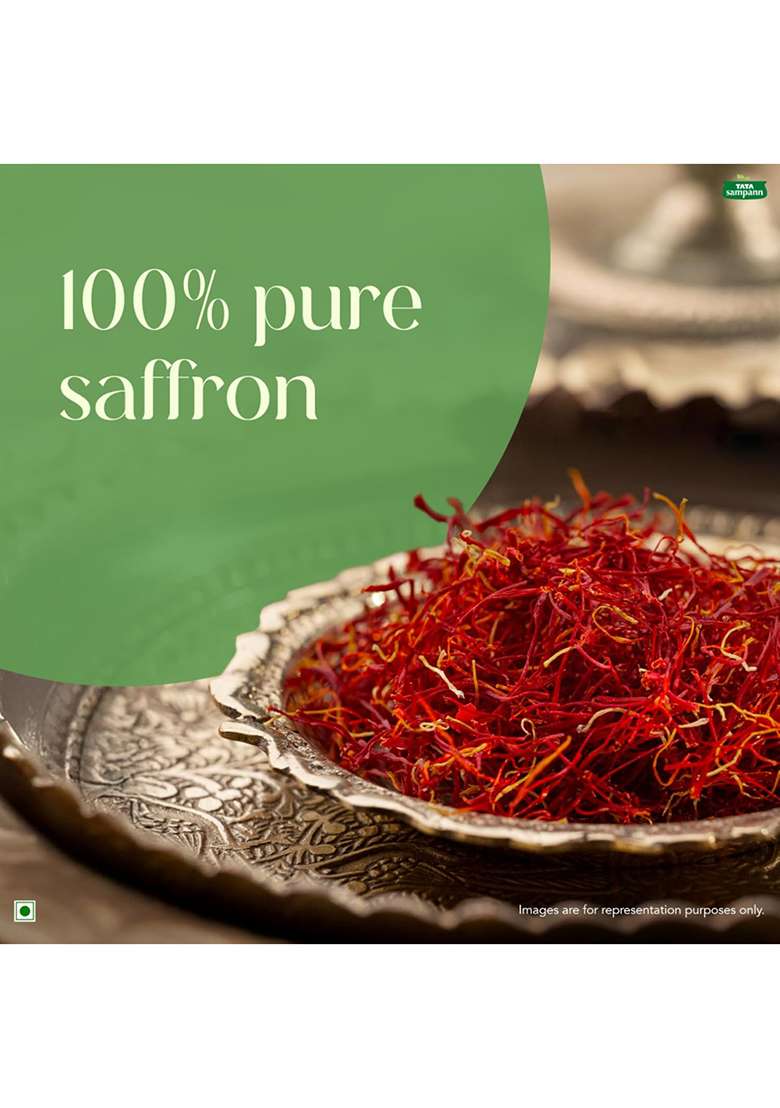 Tata Sampann Golden Saffron, 1G, Natural Aroma & Colour, Pure Kesar, Iso 3632 Tested - Indya