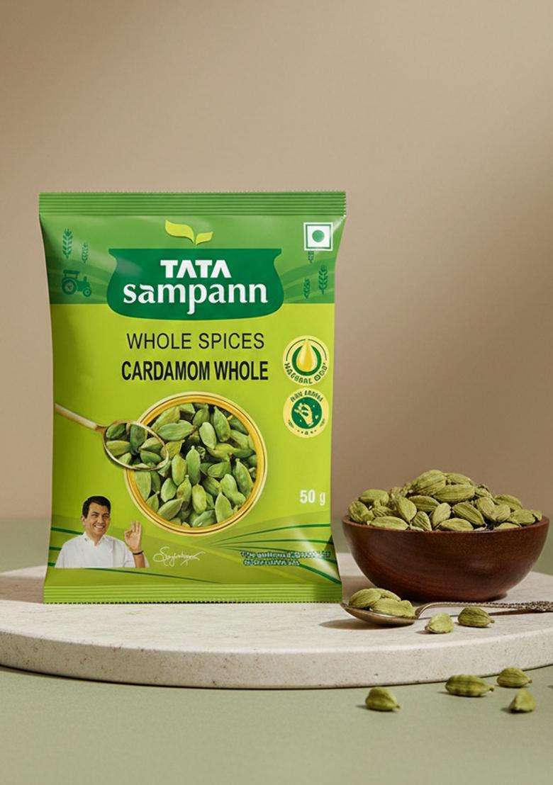 Tata Sampann Cardamom Whole, 50G - Indya