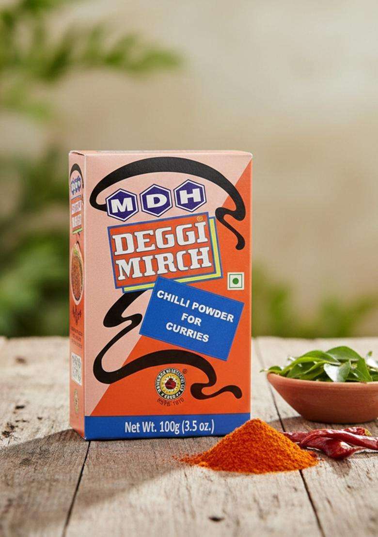 Mdh Deggi Chilli Powder, 100 Gm/110 Gm ( Weight May Vary ) - Indya