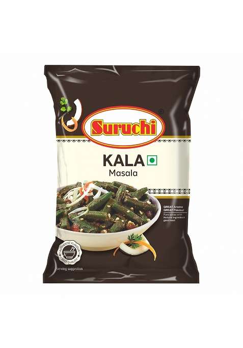 Suruchi Kala Masala - 200G | Authentic Maharashtrian Powder Dark Roasted Spice Blend Ready To Cook Strong Aroma & Flavour Of Indian Spices (Pack 1)