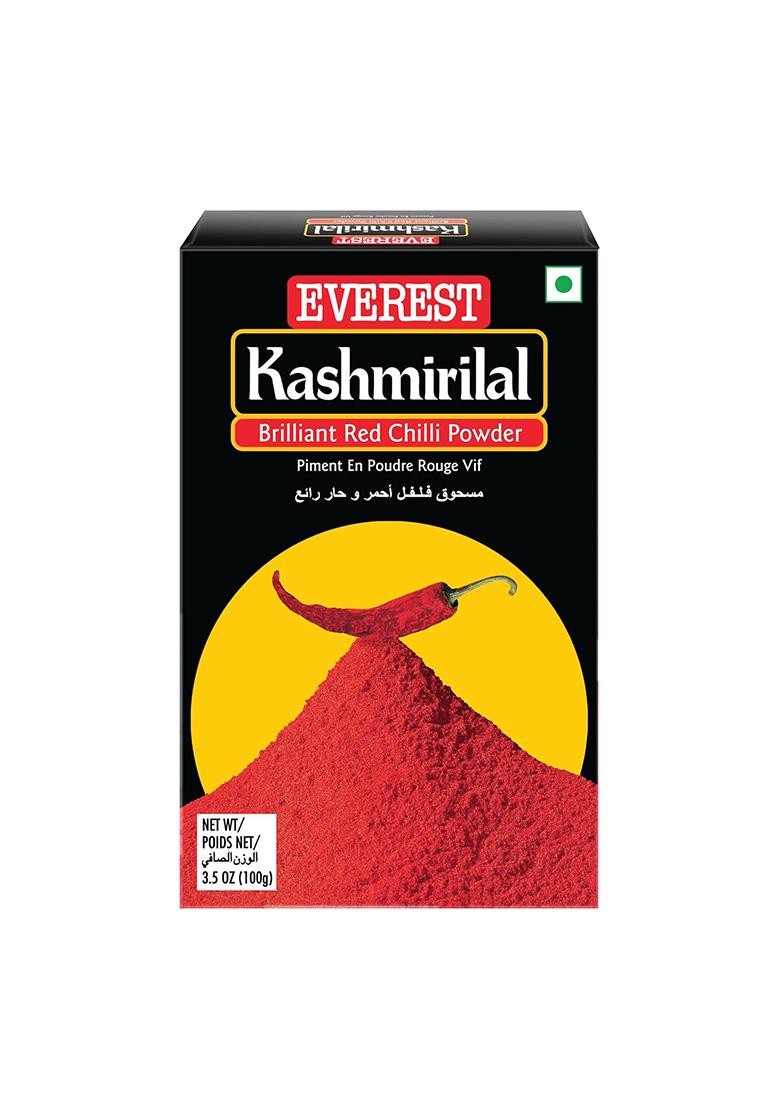 Everest Powder, Kashmirilal Brilliant Red Chilli Powder,100G Carton