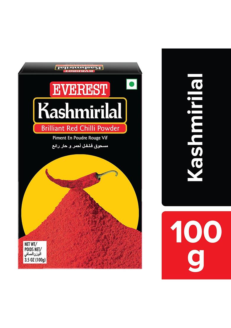 Everest Powder, Kashmirilal Brilliant Red Chilli Powder,100G Carton