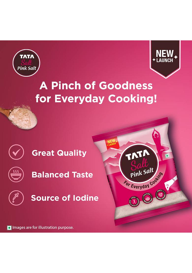 Tata Salt Pink Salt, 1Kg, Rock For Everyday Cooking, Sendha