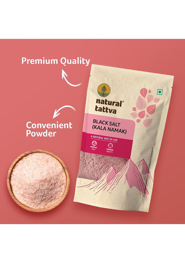 Organic Tattva Tattva, Natural Black Salt 500 Gram | Goodness Of Minerals, Burst Flavours Use For Raita, Chaats And Salads