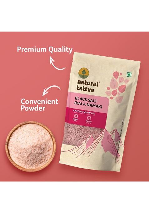 Organic Tattva Tattva, Natural Black Salt 500 Gram | Goodness Of Minerals, Burst Flavours Use For Raita, Chaats And Salads