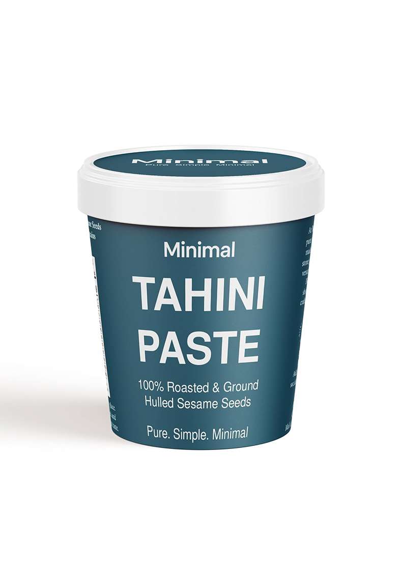 Minimal White Tahini Paste-200 Gram 100% Sesame Seeds Smooth & Creamy No Additives Ideal For Hummus, Dressings Baking - Indya
