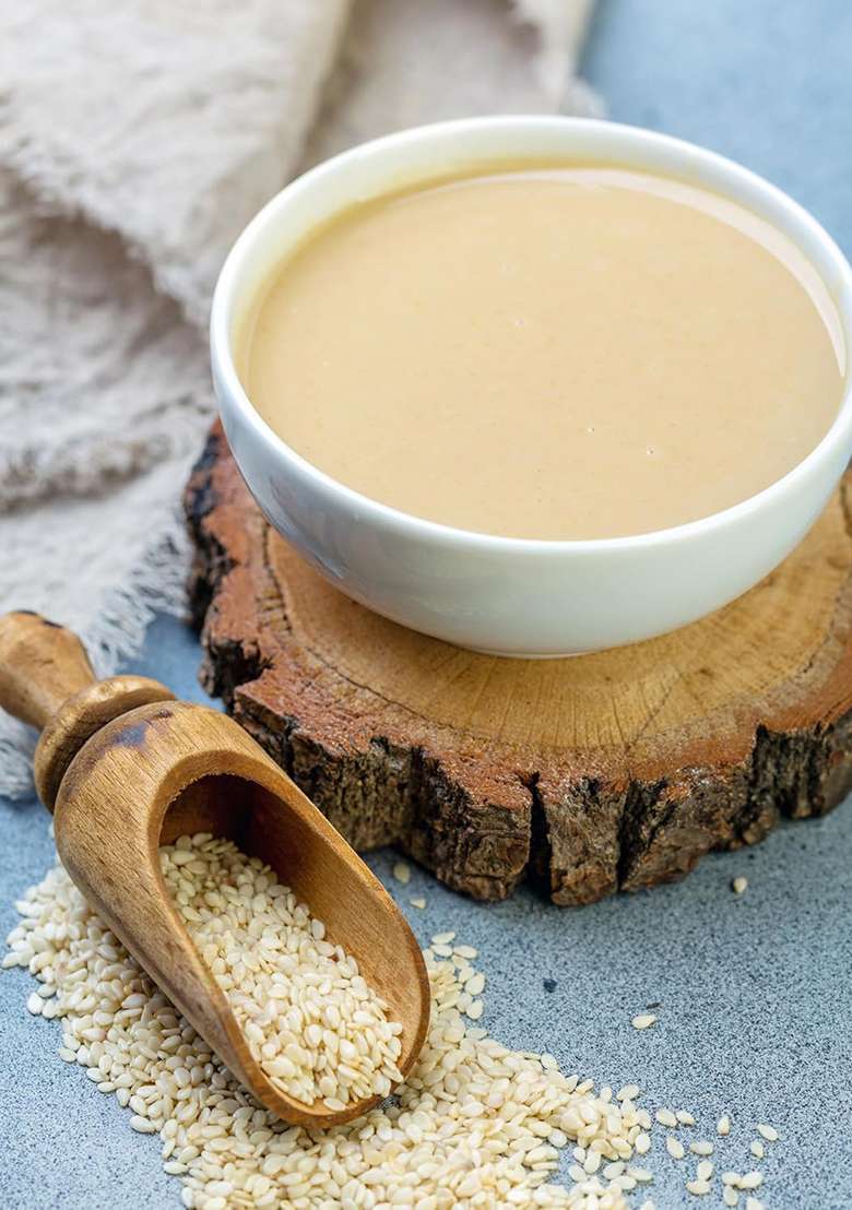 Minimal White Tahini Paste-200 Gram 100% Sesame Seeds Smooth & Creamy No Additives Ideal For Hummus, Dressings Baking - Indya