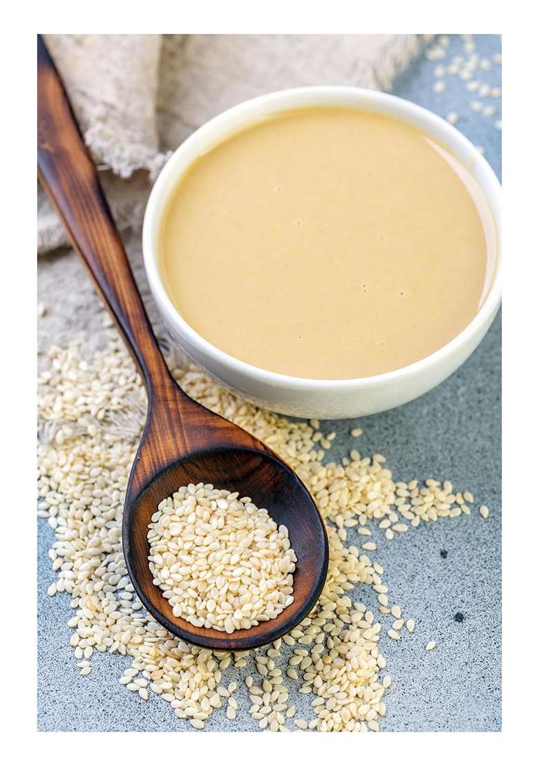 Minimal White Tahini Paste-200 Gram 100% Sesame Seeds Smooth & Creamy No Additives Ideal For Hummus, Dressings Baking - Indya