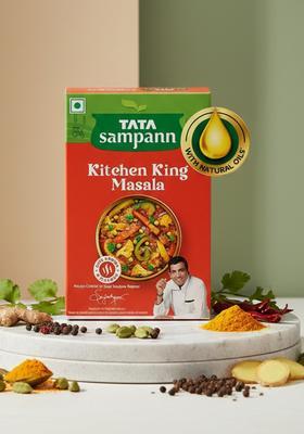 Tata Sampann Kitchen King Masala With Natural Oils, 100G, Crafted By Chef Sanjeev Kapoor, S Exclusive Tip, Rich Aroma & Flavour