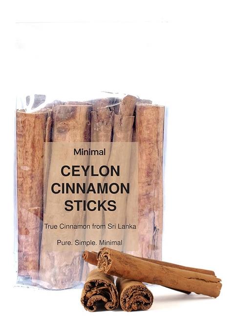 Minimal Ceylon Cinnamon Whole 100G | Premium True Sticks 100% Natural, Aromatic & Healthy Ideal For Tea, Baking Cookin Srilankan Dalchini Stick World'S Finest Quills