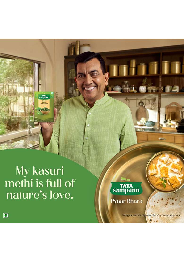 Tata Sampann Kasuri Methi, 25 G, Naturally Sun Dried, Handpicked & Sorted, Rich Aroma Authentic Flavour - Indya