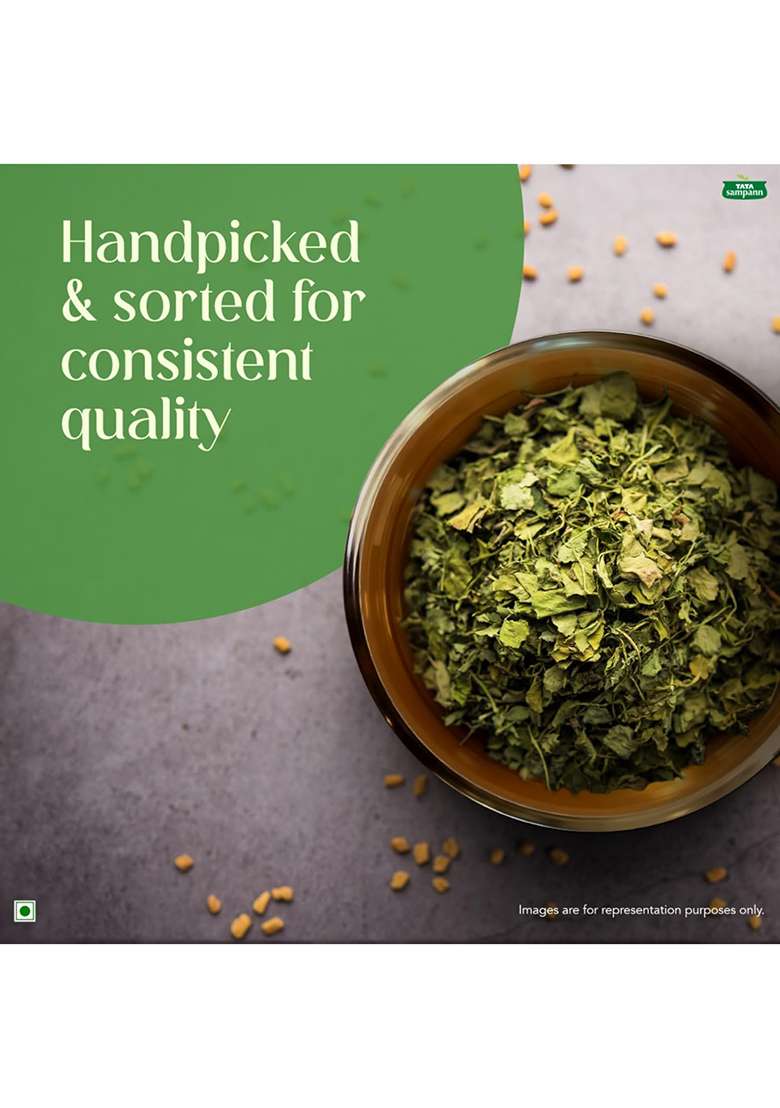 Tata Sampann Kasuri Methi, 25 G, Naturally Sun Dried, Handpicked & Sorted, Rich Aroma Authentic Flavour - Indya