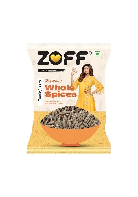 Zoff Whole Cumin Seeds Jeera 200Gm - 100% Natural & Fresh Hygienically Packed, Rich Aroma Flavor Nutrient-Rich Spice For Indian Cooking