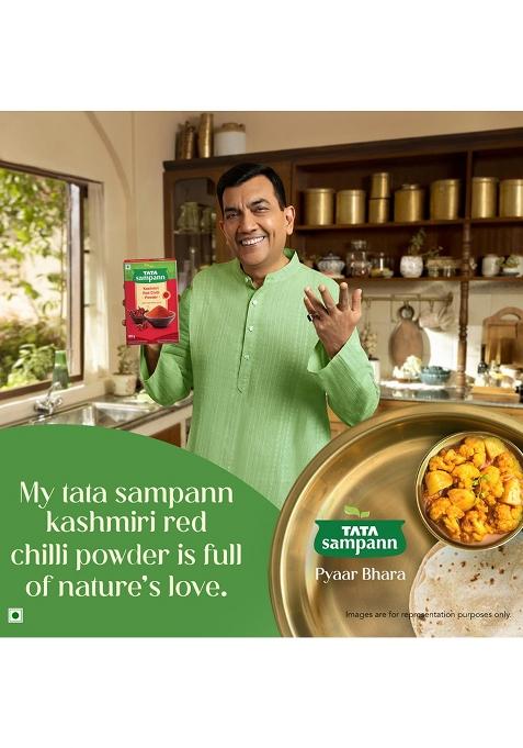 Tata Sampann Kashmiri Red Chilli Powder With Natural Oils, 100G, Lal Mirch Powder, Exclusive Recipe
