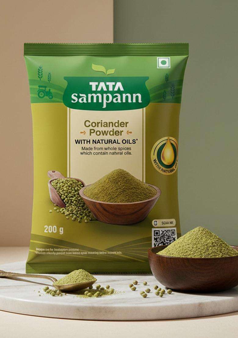 Tata Sampann Coriander Powder With Natural Oils, 200G, Dhania - Indya