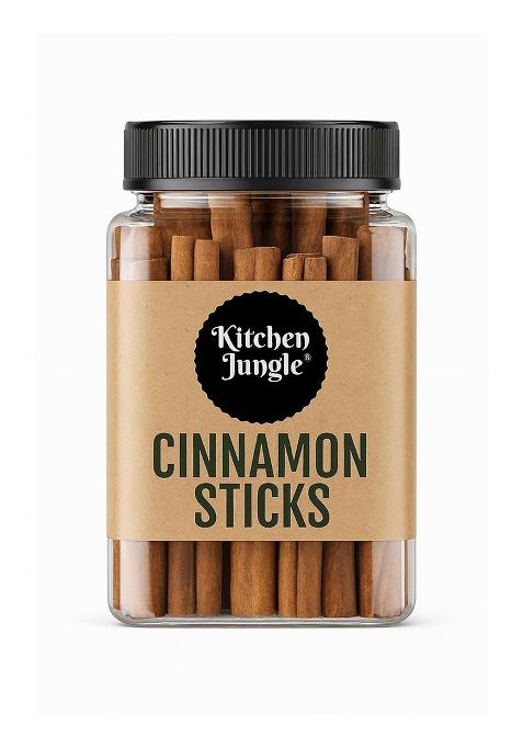 Kitchen Jungle Cinnamon Sticks (Dalchini Sticks) (100 Grams)