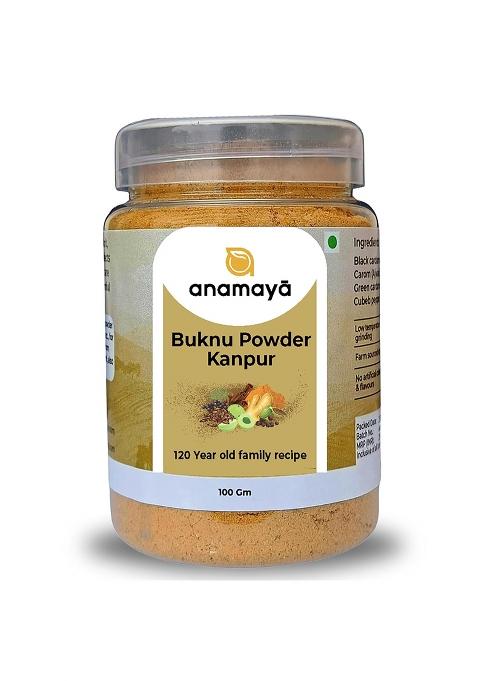 Anamaya Buknu Masala Kanpur 100 Gms By | Powder Buknoo Dehati Packed In Food Grade Plastic Jar For Easy Storage Pack Of 1