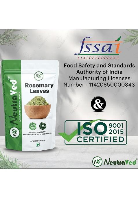 Neutraved Rosemary Dried Leaves (50G) | Organic For Hair Growth, Reduce Dandruff & Seasoning Food Herbal Tea, Mediterranean Cooking Diy Oil 100% Natural, Iron-Rich Food-Grade, Long Shelf Life