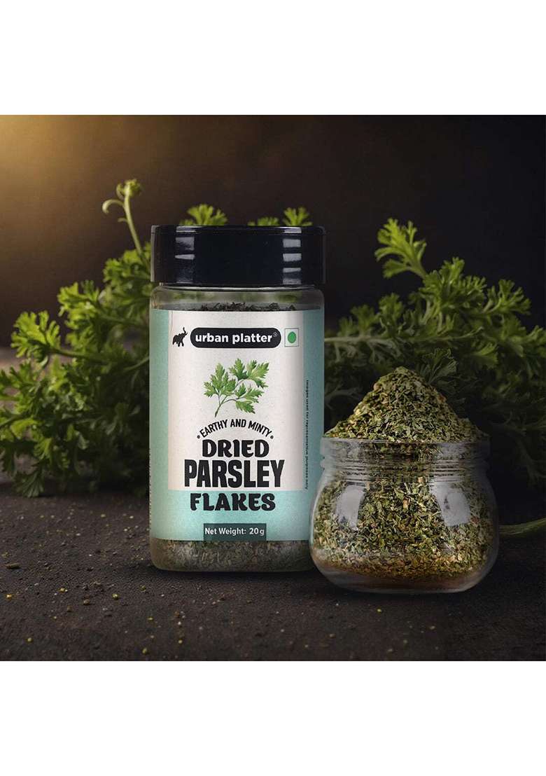 Urban Platter Whole Sun Dried Parsley Flakes Herb, 20G - Indya
