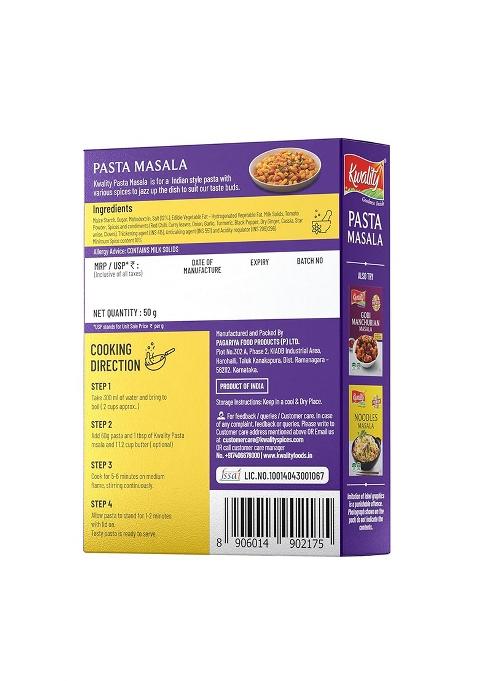 Kwality Pasta Masala 50G | Flavorful Spice Mix For & Italian Dishes Aromatic Blend Of Herbs And Spices