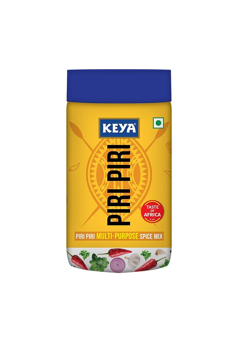 Keya Piri | Peri Exotic Spice Mix Multi-Purpose Seasoning Zero Artifical Colours No Added Msg Instant |Marinade Mix, Dip Sprinkler| Perfect For Fries, Sweet Corn, Makhana, Papad, Khichdi| 90G/100G