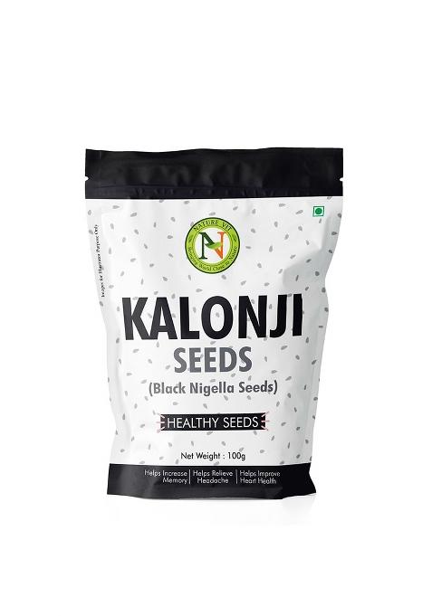 Nature Vit Kalonji Seeds 100 G | Nigella For Cooking & Hair Growth Indian Superfood Adds Flavour To Breads Curries 100% Natural Pure
