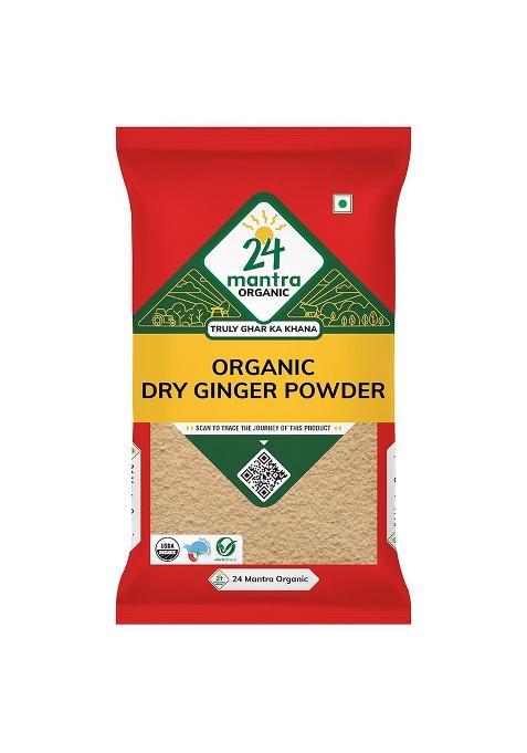 24 Mantra Organic Dry Ginger Powder/Adrak Powder/Allam Powder - 50Gms | Pack Of 1 100% Chemical Free & Pesticides Unadulterated Rich Flavour