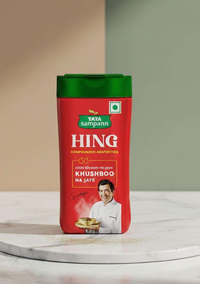 Tata Sampann Hing, Compounded Asafoetida (Bandhani Hing), 100G, Recommended By Chef Sanjeev Kapoor, Strong Flavour & Aroma - Indya
