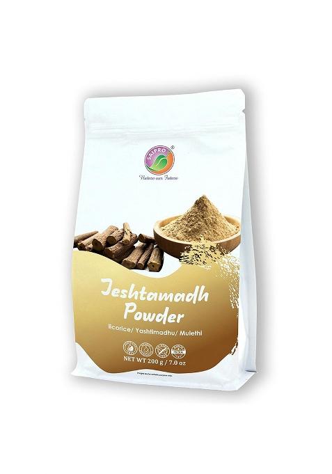 Saipro Nature Our Future Saipro'S Jesthamadh Powder 200 Gm, Liquorice(Mulethi) Root, For Food, Health, Cosmetics, Hair Care | Natural Edible, Atimadhuram Podi Hittu Herbal Supplement Yashtimadhu, No Preservatives