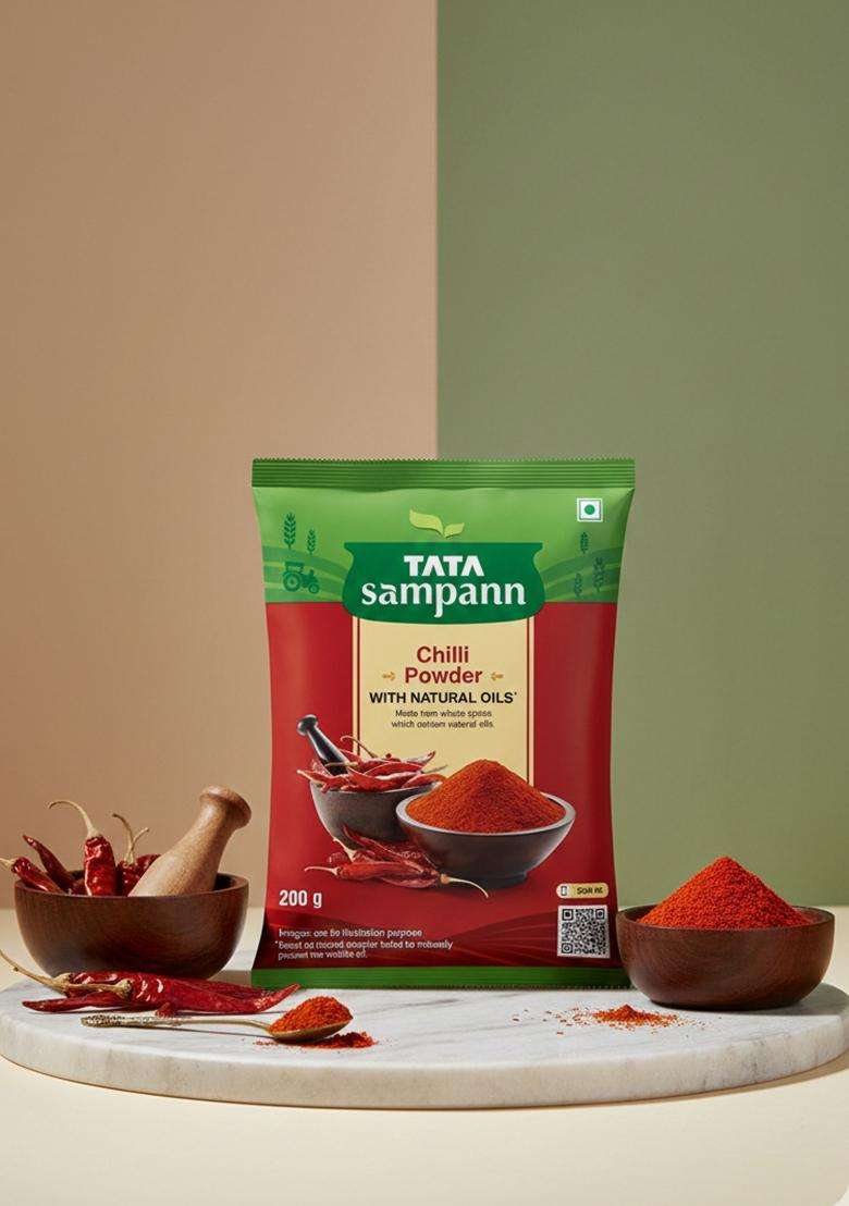Tata Sampann Chilli Powder With Natural Oils, 200G, Lal Mirchi Powder, - Indya