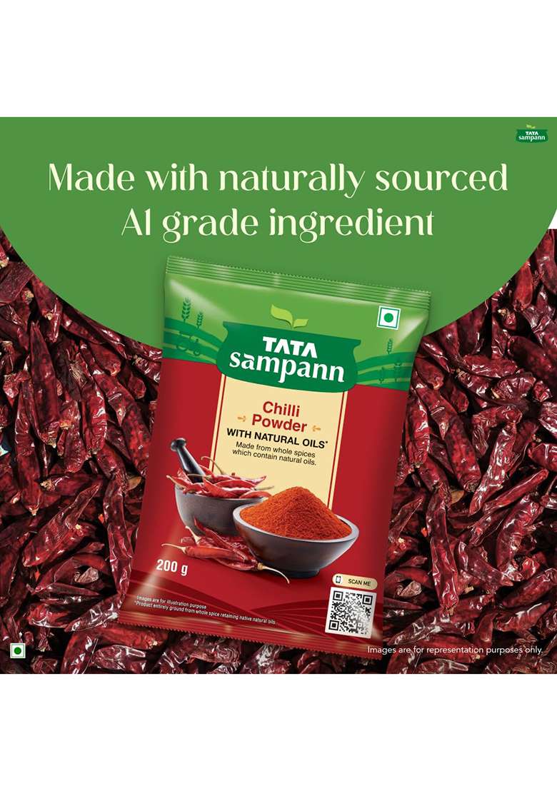 Tata Sampann Chilli Powder With Natural Oils, 200G, Lal Mirchi Powder, - Indya