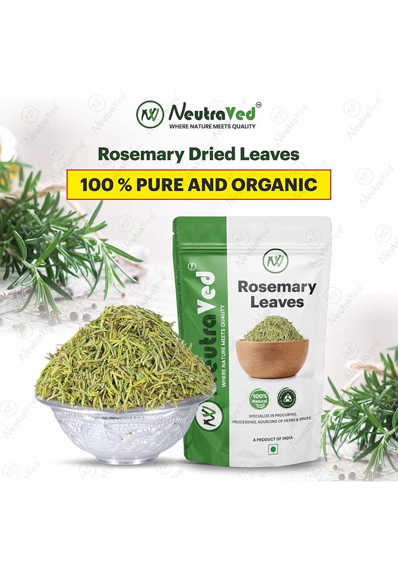 Neutraved Rosemary Leaves Organic Dried For Hair Growth & Cooking 100G Pack