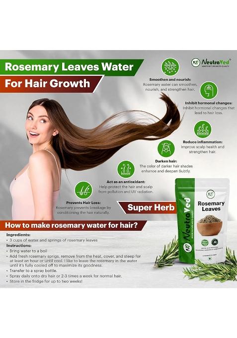 Neutraved Rosemary Leaves Organic Dried For Hair Growth & Cooking 100G Pack