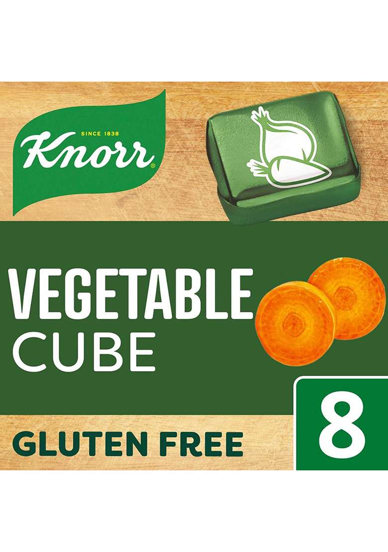 Knorr The Vegetable Stock Cube 8X, Gluten Free, 80 G (100402648) - Indya