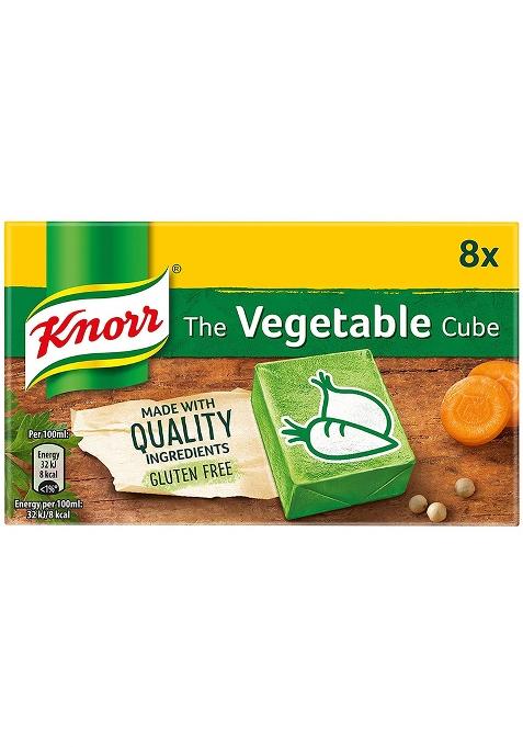 Knorr The Vegetable Stock Cube 8X, Gluten Free, 80 G (100402648)