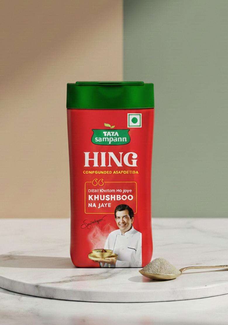 Tata Sampann Hing, Compounded Asafoetida (Bandhani Hing), 50G, Recommended By Chef Sanjeev Kapoor, Strong Flavour & Aroma - Indya