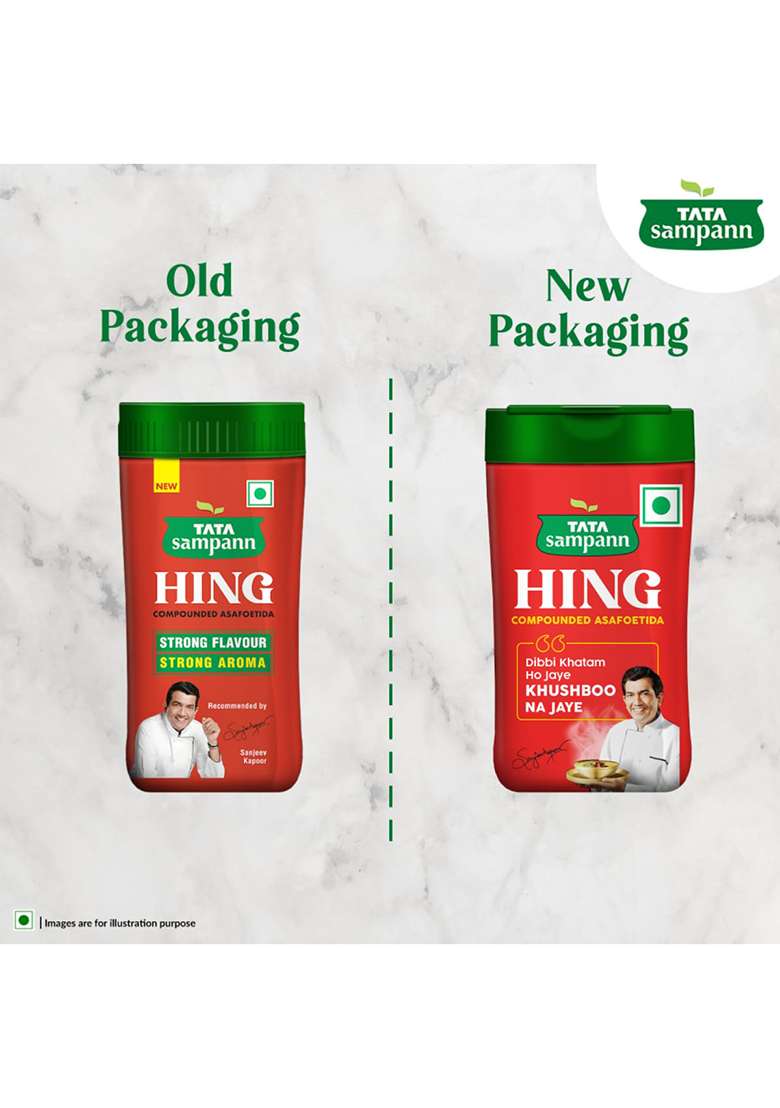 Tata Sampann Hing, Compounded Asafoetida (Bandhani Hing), 50G, Recommended By Chef Sanjeev Kapoor, Strong Flavour & Aroma - Indya
