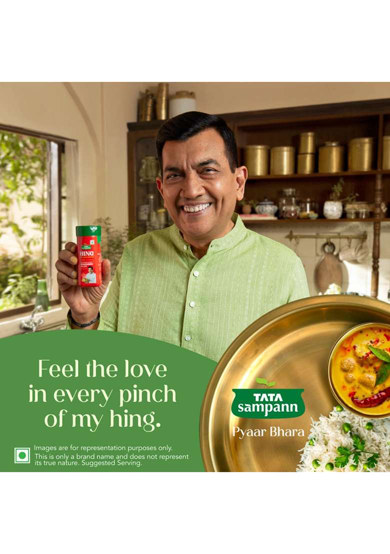 Tata Sampann Hing, Compounded Asafoetida (Bandhani Hing), 50G, Recommended By Chef Sanjeev Kapoor, Strong Flavour & Aroma - Indya