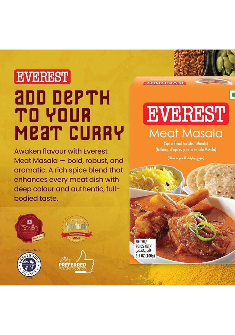 By Everest Meat Masala Powder, 100G Carton, Cardamom - Indya