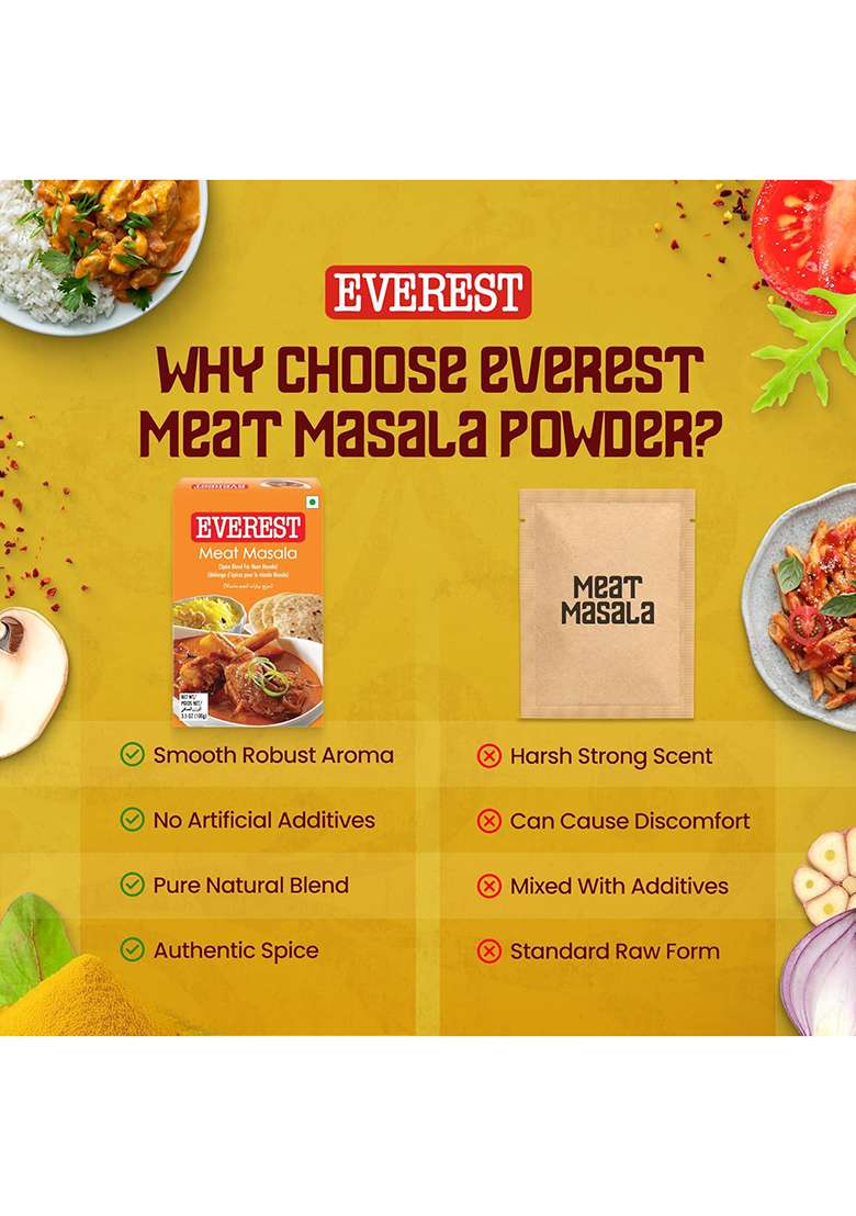 By Everest Meat Masala Powder, 100G Carton, Cardamom - Indya