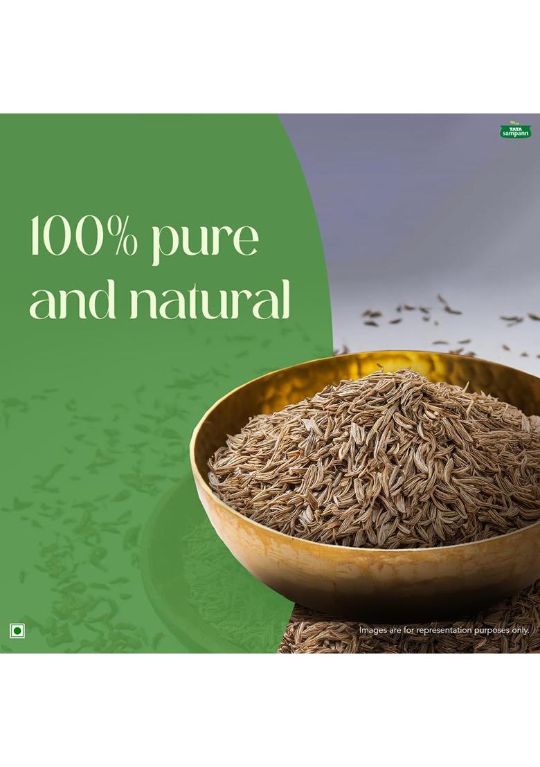 Tata Sampann Cumin Seed (Jeera), Whole Spices, Natural Oils*, Rich Aroma, 100G