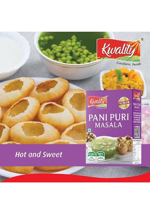 Kwality Panipuri Masala 50G Box | Flavorful Spice Blend For Authentic Made With Premium Ingredients No Artificial Additives.