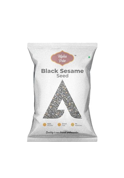 Alpha Pure Black Sesame Seeds Til Whole Spices 500G