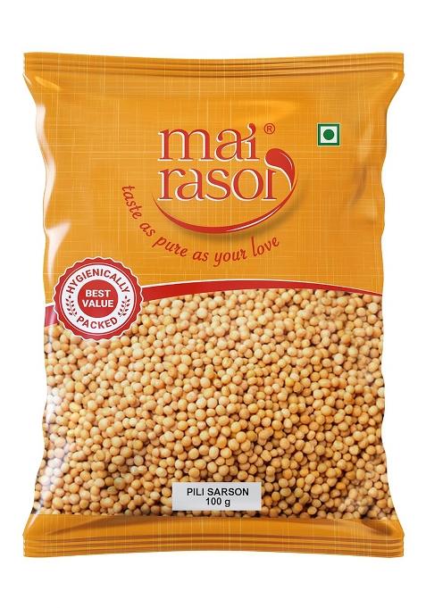 Mai Rasoi Yellow Mustard Seeds/Peeli Sarson/Rai 100 Grams