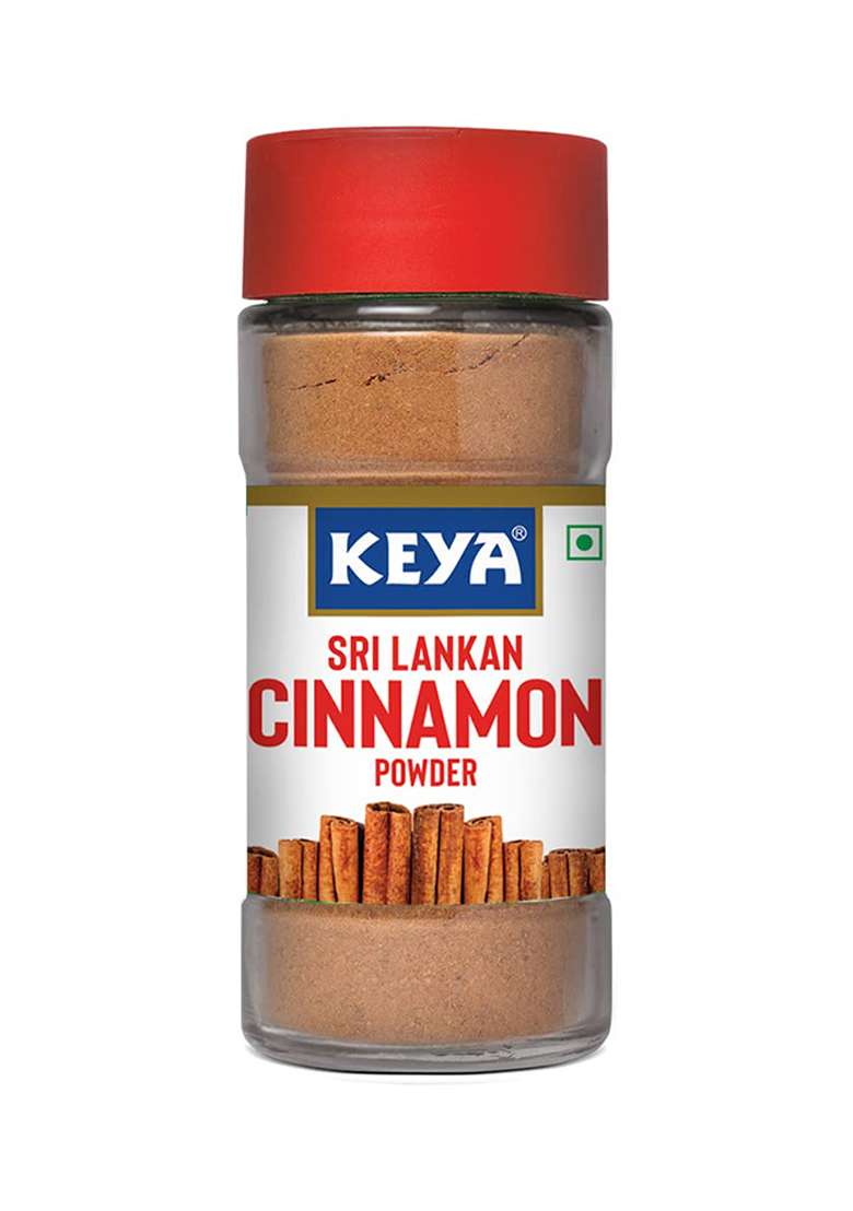 Keya Srilankan Certified Cinnamon Powder | Dalchini Ceylon Non Cassia Sourced From Sri Lanka 100% Pure & Natural Packed With Zero Preservatives Or Additives Indian Spices Aroma Flavour 45G - Indya