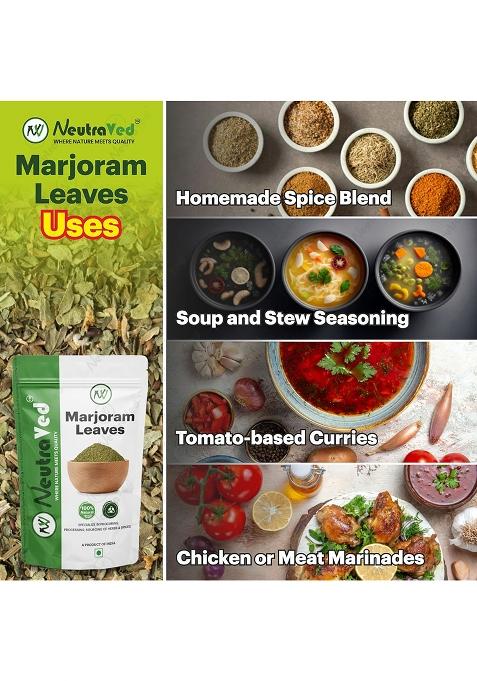 Neutraved Marjoram Dried Leaves/Marjoram Herbs, With Rich Aroma And Flavor 70G