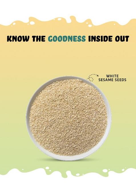 True Elements Raw White Sesame Seeds 400Gm